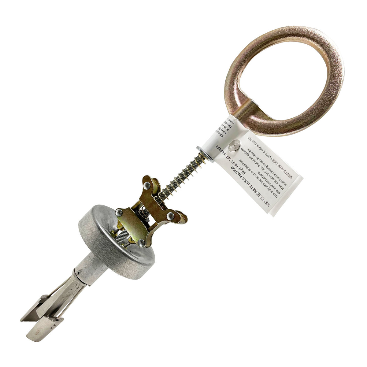 Palmer Safety 3/4" Reusable Concrete Wedge Anchor, 5000 lbs (A345000)