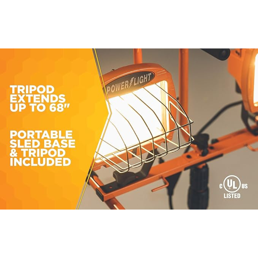 TWIN HEAD PORTABLE FLOOD LIGHT
