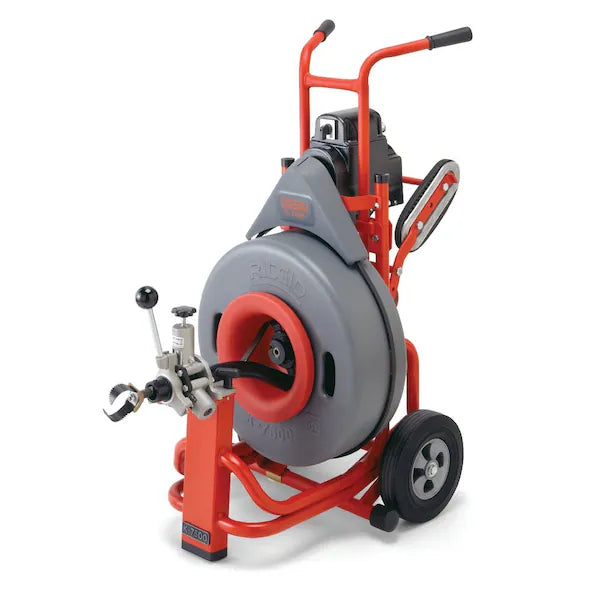 RIDGID K-7500 Auto-Feed Drum Drain Machine with Tools, 3 in. to 10 in., 115V (59562)