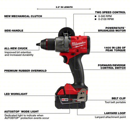 Milwaukee M18 FUEL™ 1/2" Drill/Driver Kit 2903-22