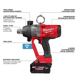 M18 FUEL 1" High Torque Impact Wrench w/ ONE-KEY Kit