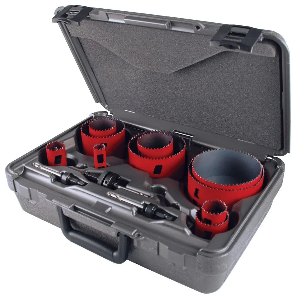 M.K. Morse 13-Piece Master Electrician's MHS Bi-Metal Hole Saw Kit (MHS08E)