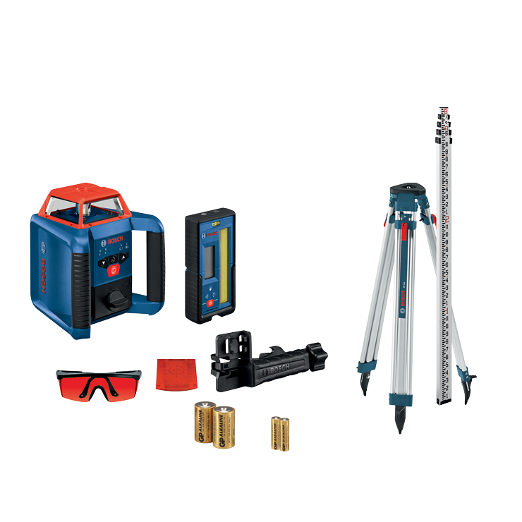 Bosch REVOLVE2000 Self-Leveling Horizontal Rotary Laser Kit (GRL2000-40HK)