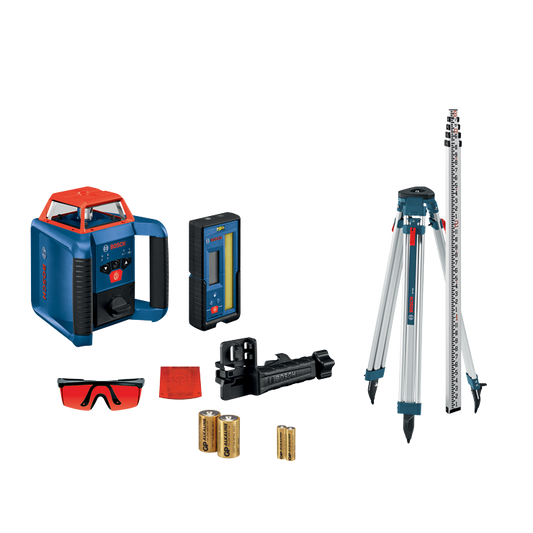 Bosch REVOLVE2000 Self-Leveling Horizontal Rotary Laser Kit (GRL2000-40HK)