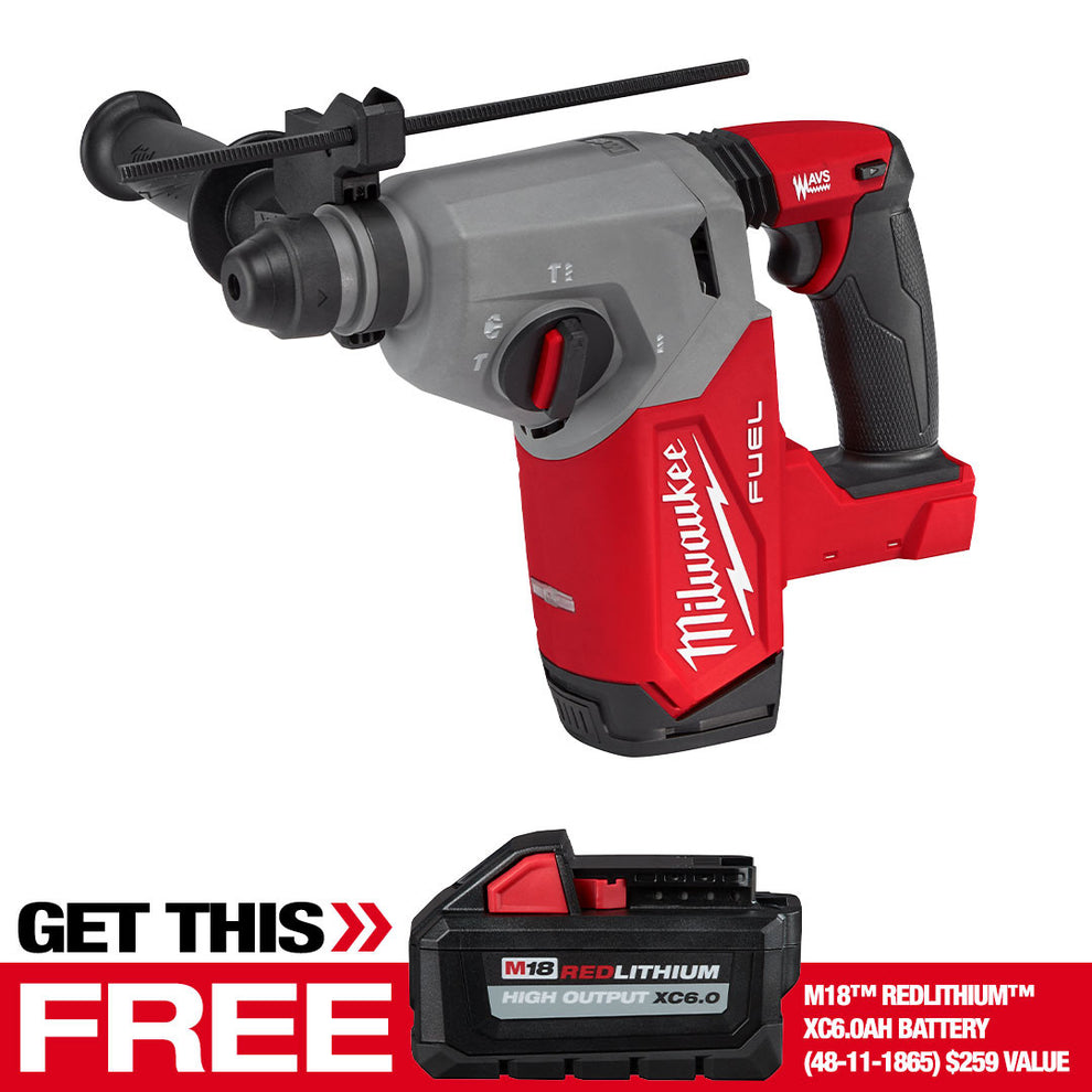 Milwaukee M18 FUEL 1 inch SDS Plus Rotary Hammer 2912-20