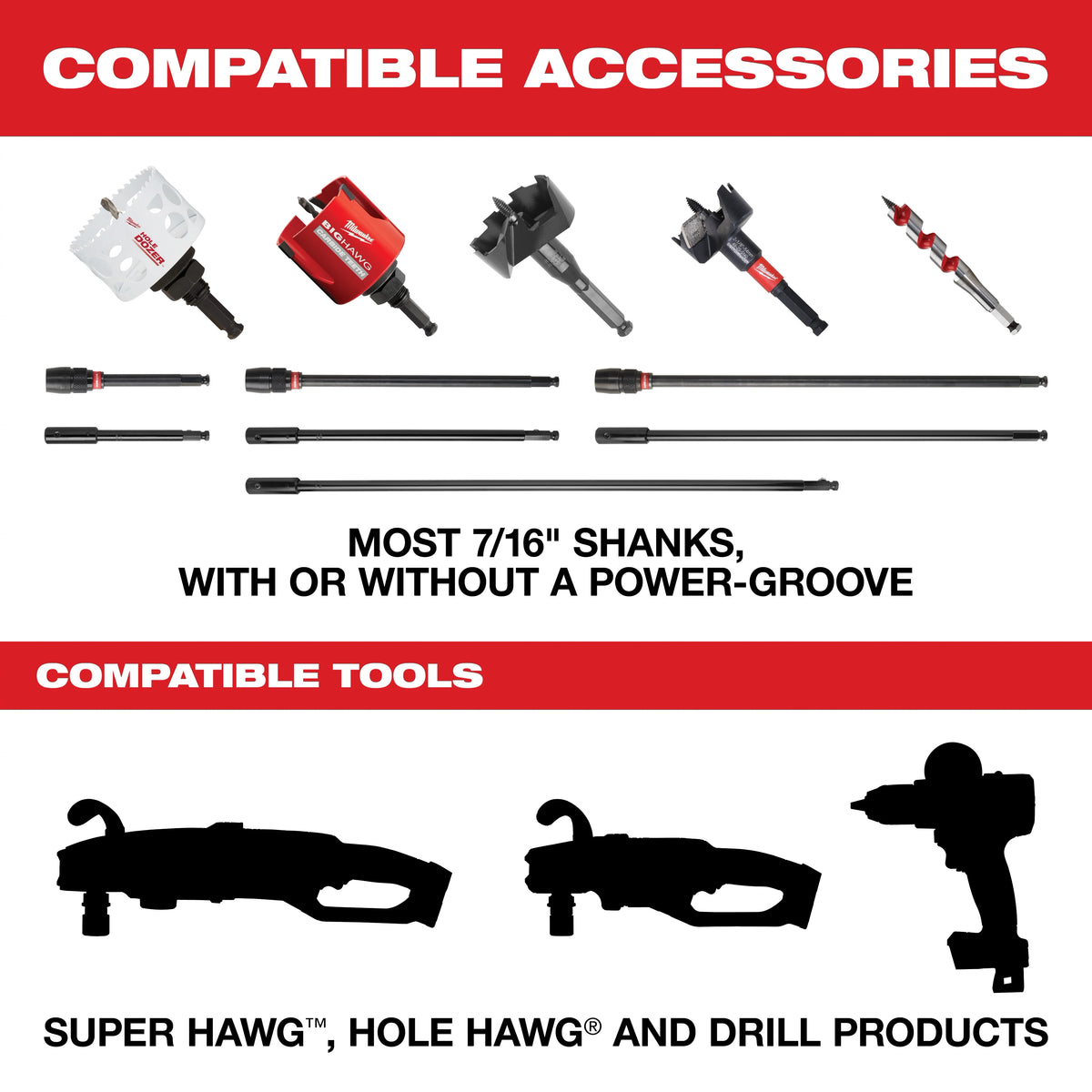 Milwaukee Bit Extension 24" (48-28-4016)