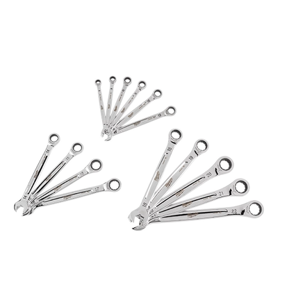 Milwaukee 15pc Ratcheting Combination Wrench Set - Metric (48-22-9516)