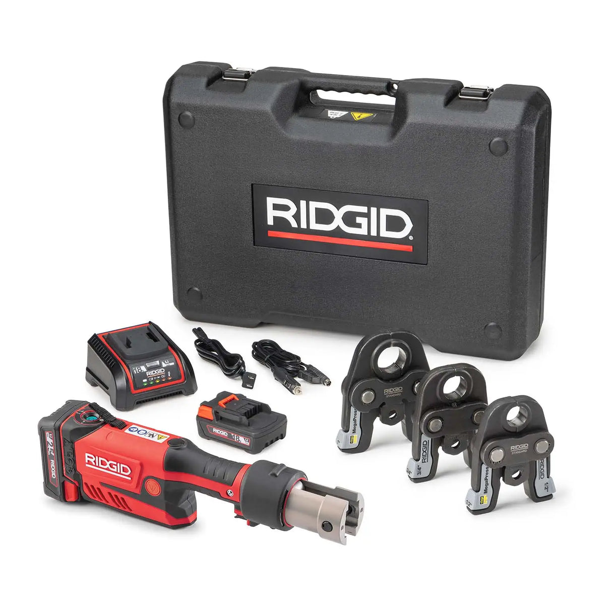 RIDGID RP 351 MegaPress Inline Press Tool Kit 1/2 in. to 1 in. with 18V Battery (70818)
