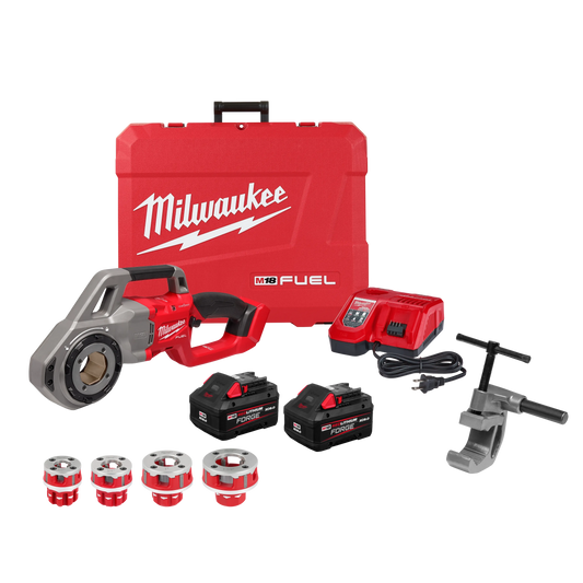M18 FUEL Compact Pipe Threader w/ ONE-KEY w/ 1/2" - 1-1/4" Compact NPT Forged Aluminum Die Heads