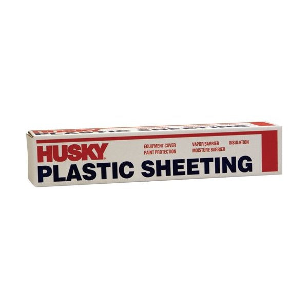 Poly-America Husky 6 Mil Black Plastic Sheeting, 20 ft x 100 ft (620B)