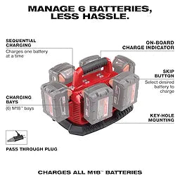 M18 Six Pack Sequential Charger