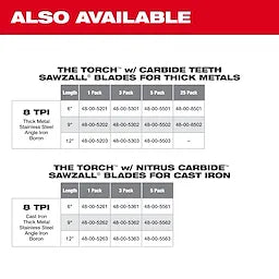 Milwaukee The TORCH™ with CARBIDE TEETH 7T 6L 5PK (48-00-5501)