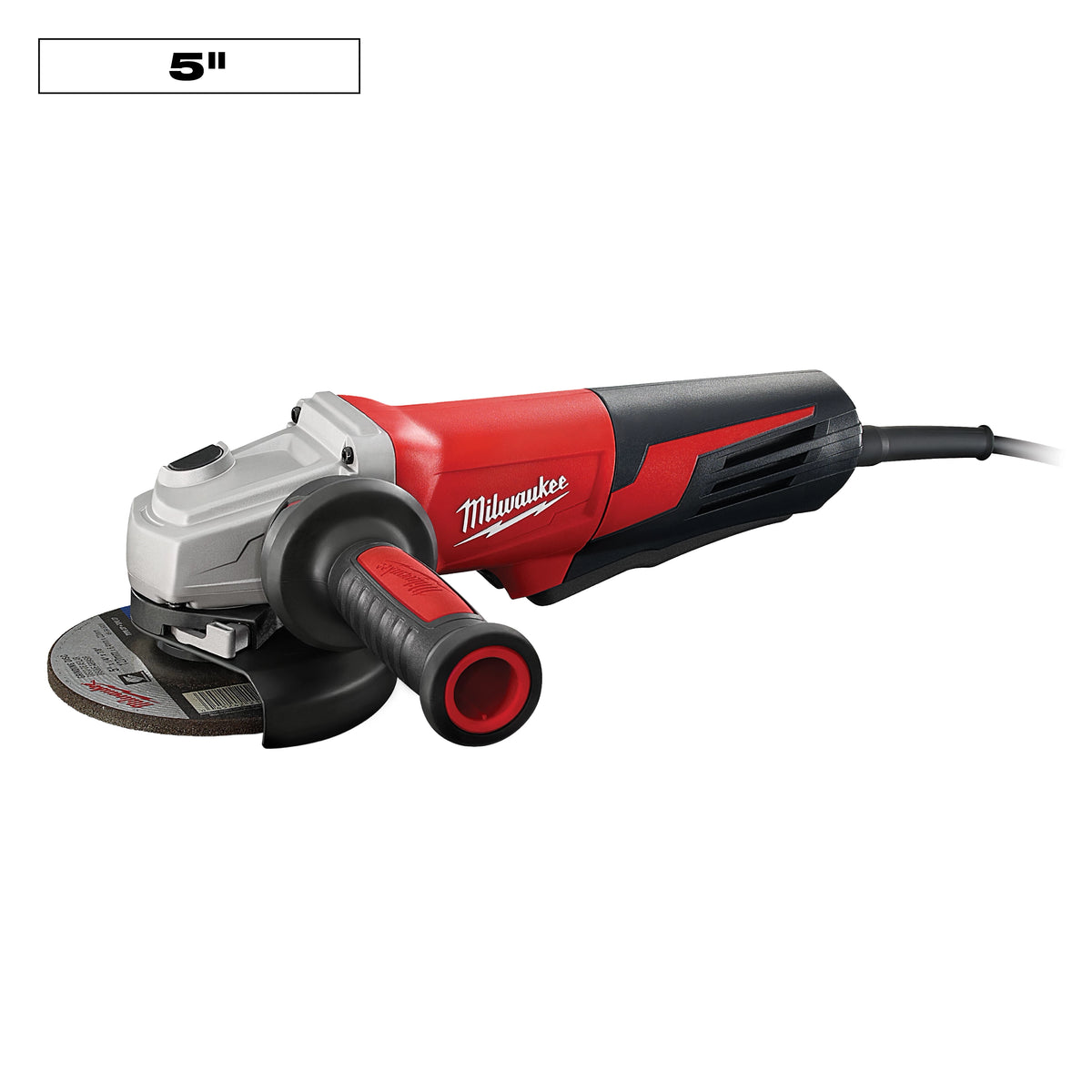 Milwaukee 13 Amp 5" Small Angle Grinder Paddle, Lock-On (6117-30)
