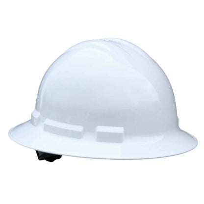 Radians Quartz Full Brim Hard Hat, Ratchet, White, Hargrave Logo (QHR6-WHITE)