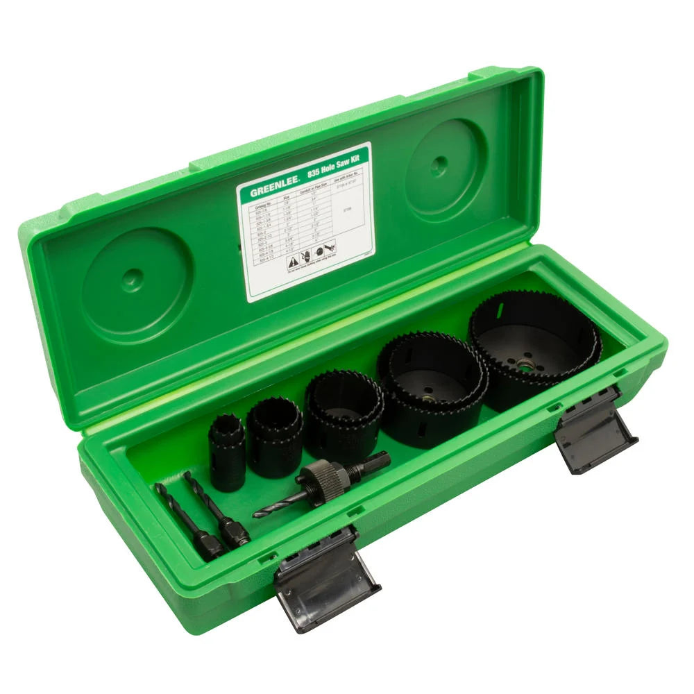 Greenlee Bi-Metal 13-Piece Electrician Hole Saw Kit (835)