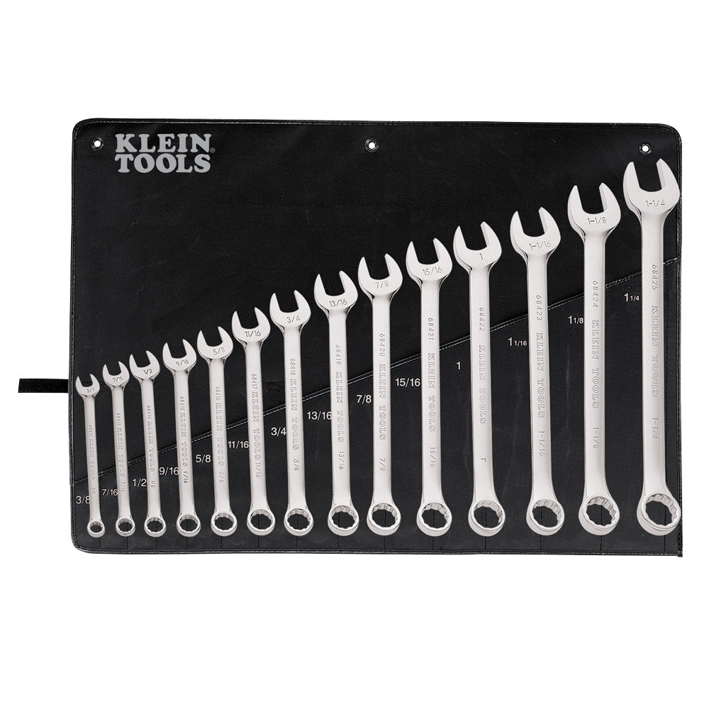Klein Tools Combination Wrench Set, 14-Piece (68406)