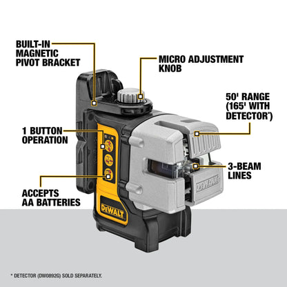 DeWalt 3 BEAM LINE LASER