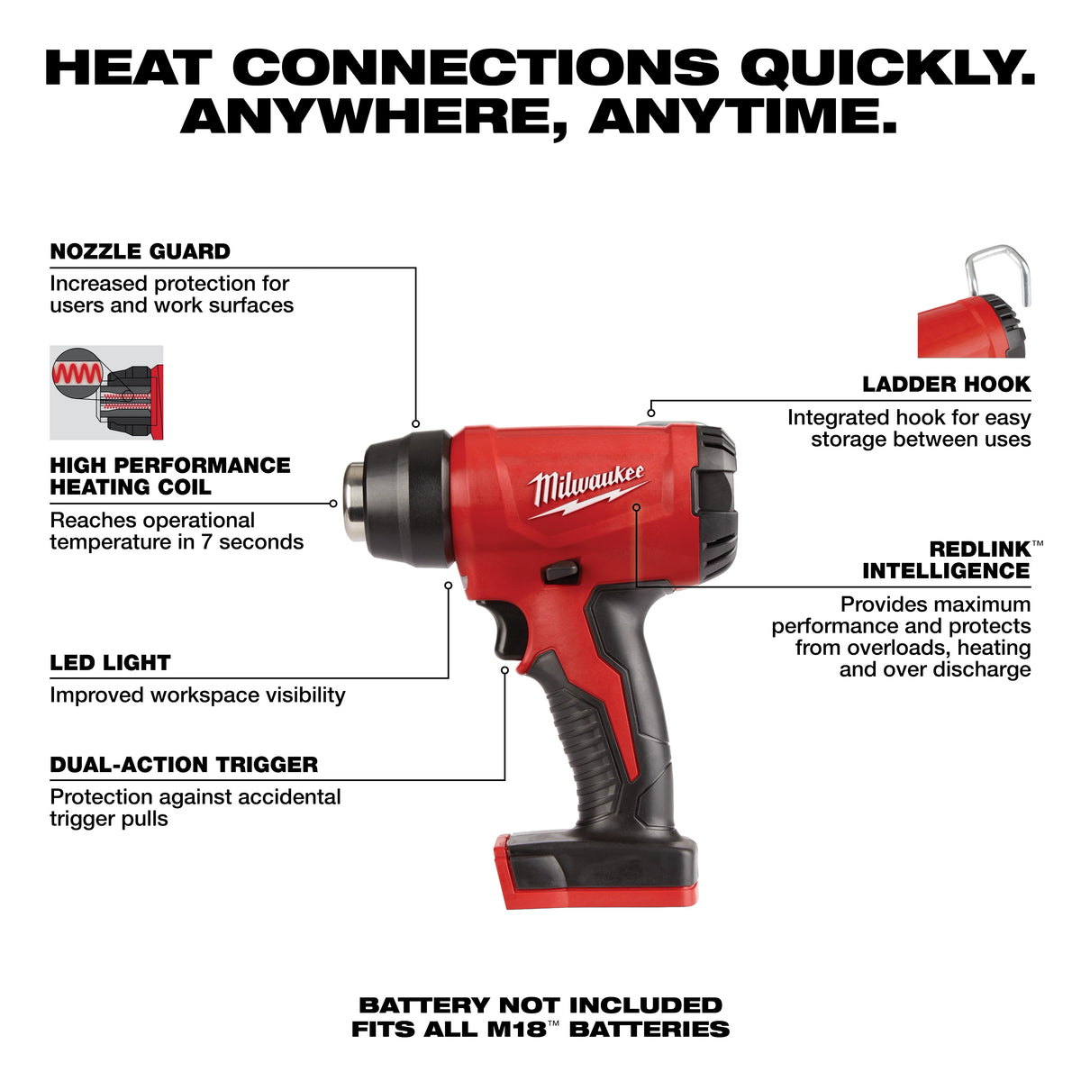 M18 Compact Heat Gun (Tool Only)