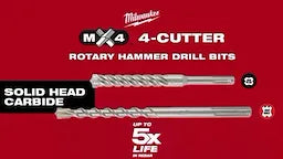 Milwaukee SDSMAX 4CT 7/8" X 8" X 13" (48-20-3944)