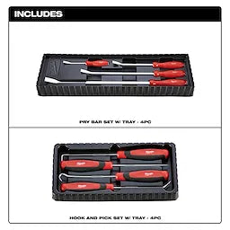Milwaukee 4pc Pry Bar Set (48-22-9214)