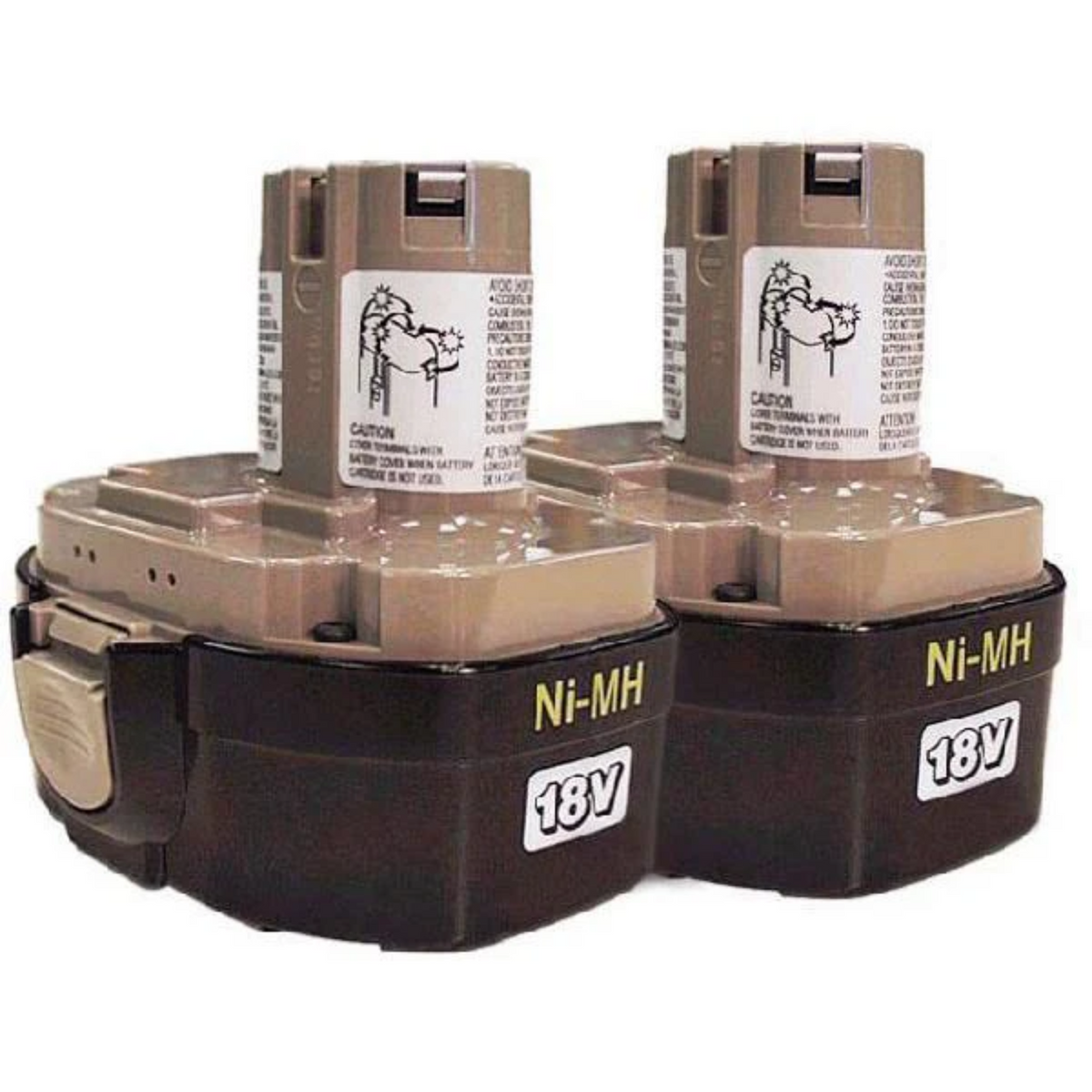Makita 18V 2.6Ah Ni-MH Pod Style Battery, Model 1834, 2-Pack (194158-6)