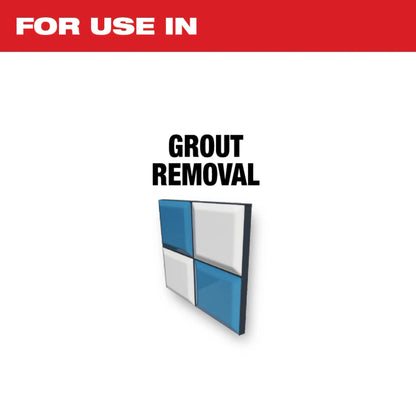 MILWAUKEE UNIVERSAL FIT OPEN-LOC DIAMOND MAX DIAMOND GRIT GROUT RE...