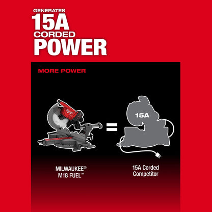 Milwaukee M18 FUEL™ 12" Dual Bevel Sliding Compound Miter Saw - Tool Only (2739-20)
