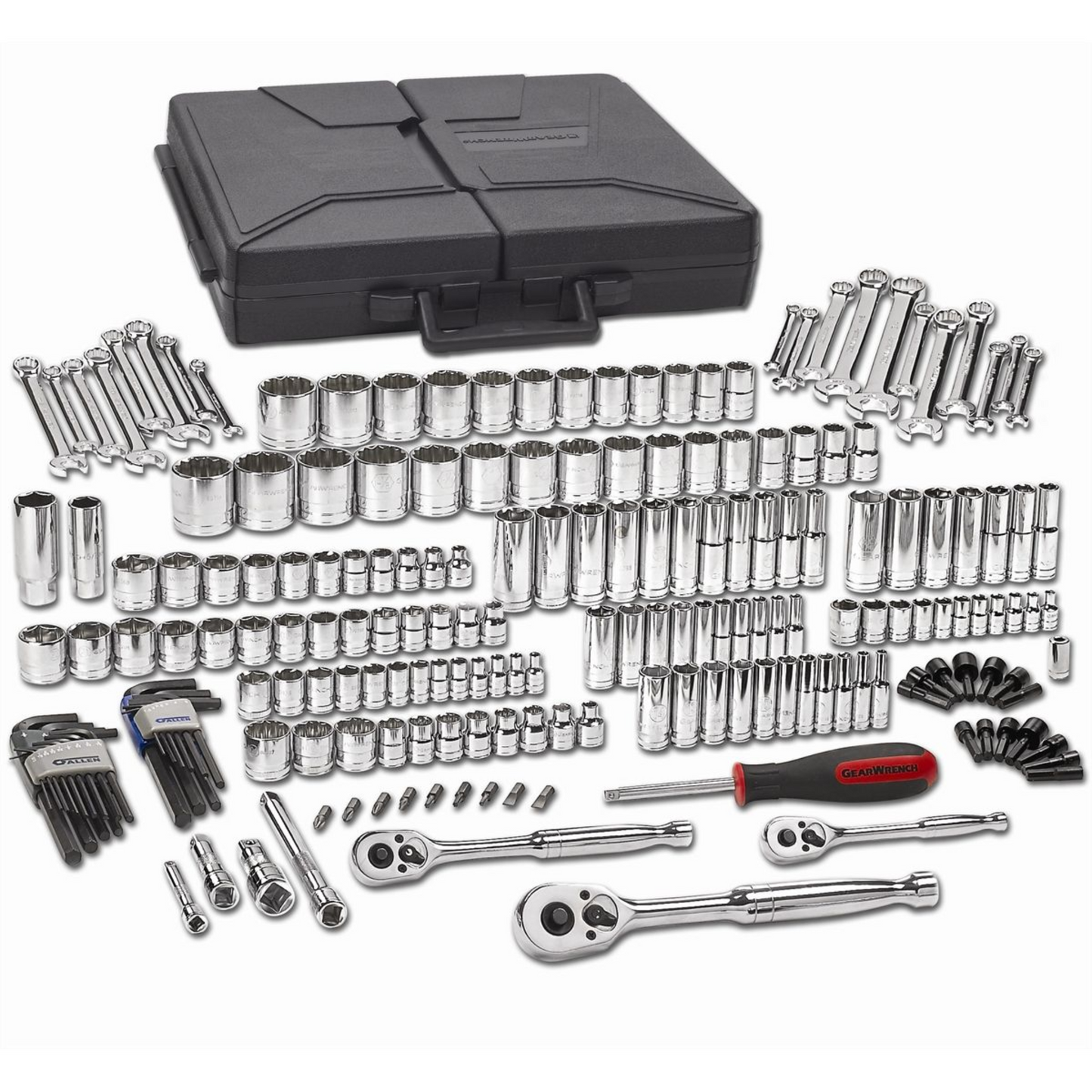 21 Pc. 3/8" Drive 6 & 12 Point Standard & Deep SAE Mechanics Tool Set