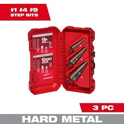 Milwaukee Cobalt Step Bit Kit (3PC) (48-89-9291)