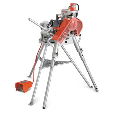 RIDGID 920 Roll Groover with 2"- 6" Sch. 40, 8"-12" Sch. 40 and 14"-16" Std. Wall Roll Sets (95782)