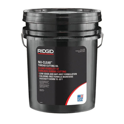 RIDGID Nu-Clear Threading Oil, 5 gal Pail, Clear Mineral Base (41575)