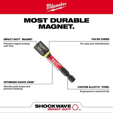 Milwaukee SHOCKWAVE™ Impact Duty Magnetic Nut Driver Set 49-66-4733