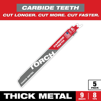 Milwaukee The TORCH™ with CARBIDE TEETH 7T 9L 5PK (48-00-5502)