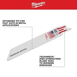 Milwaukee 9" 18 TPI SAWZALL® Blades (50 Pk) (48-01-6188)