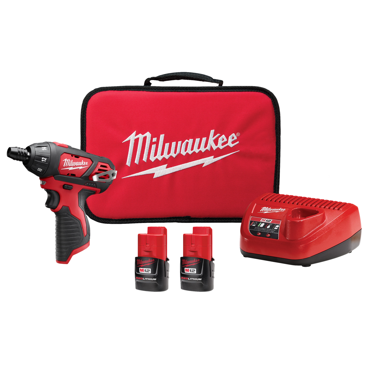 Milwaukee M12™ 1/4" Hex Screwdriver Kit (2401-22)