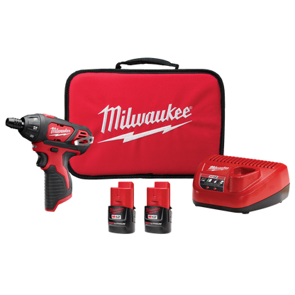 Milwaukee M12™ 1/4" Hex Screwdriver Kit (2401-22)
