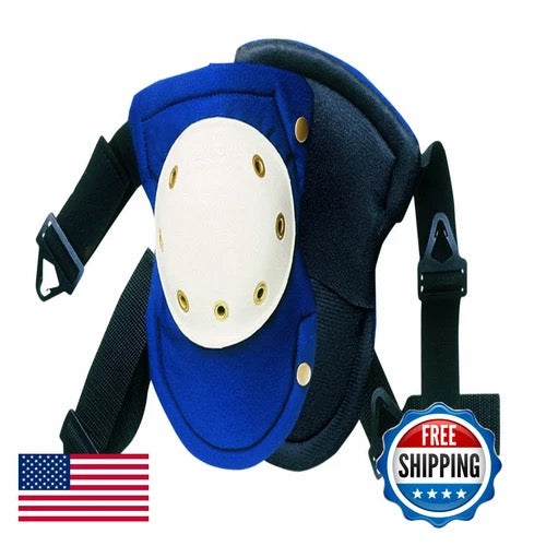 CLC Custom Leathercraft Buckle-Style Grommeted Easy-Swivel Kneepads, Plastic Cap (V6355)