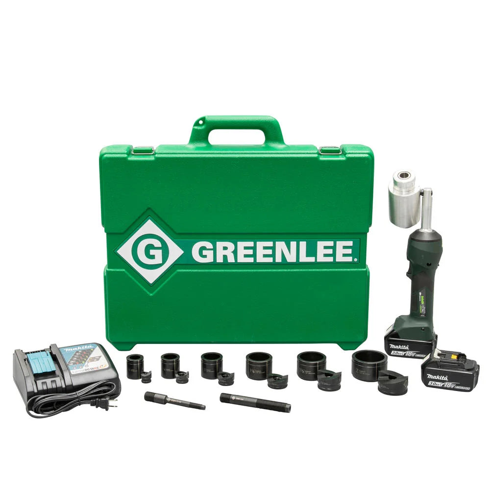 Greenlee Intelli-PUNCH 11-Ton Knockout Kit With Slug-Buster 1/2 In. - 2 In. (LS100X11SB)