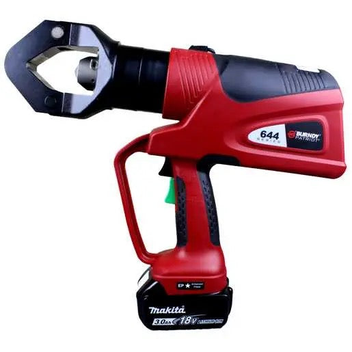 Burndy 11T Dieless Latch Head Battery Crimper, Hard Case, 3Ah Makita (PAT644LI)