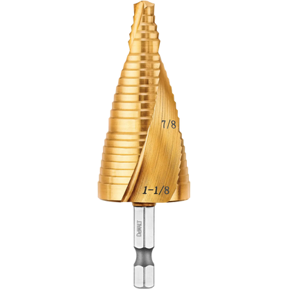 DeWalt 7/8", 1-1/8" IMPACT READY STEP DRILL BIT