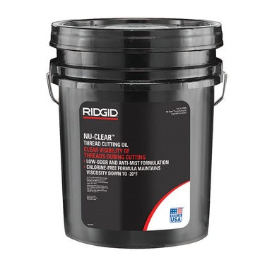 RIDGID Nu-Clear Threading Oil, 5 gal Pail, Clear Mineral Base (41575)