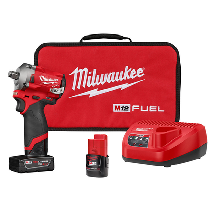 M12 FUELâ„¢ Stubby 1/2" Impact Wrench Kit