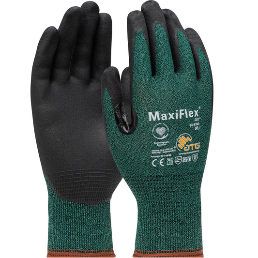 PIP MaxiFlex® Cut™ A2 Nitrile Glove, Touchscreen, Green, XL (34-8743/XL)