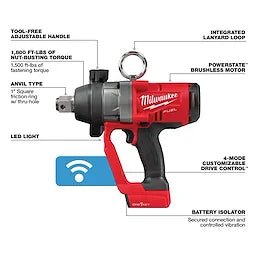 M18 FUEL 1" High Torque Impact Wrench w/ ONE-KEY