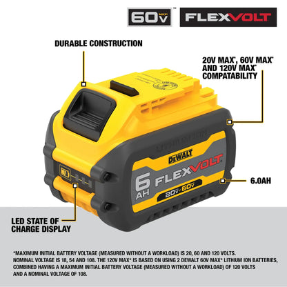 DeWalt 20/60V MAX FLEXVOLT 6.0AH BATTERY