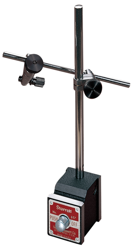 Starrett No. 657AA Magnetic Base Indicator Holder — Complete Set