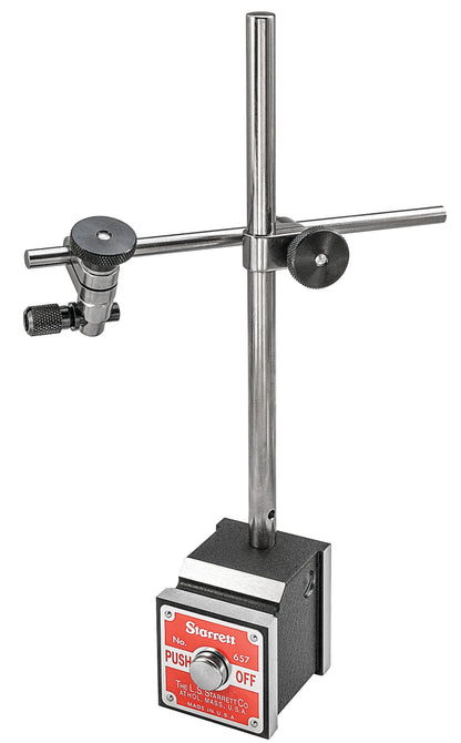 Starrett No. 657AA Magnetic Base Indicator Holder — Complete Set