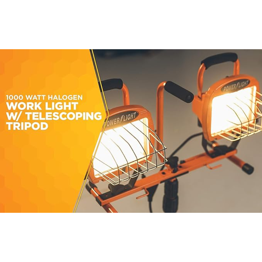 TWIN HEAD PORTABLE FLOOD LIGHT