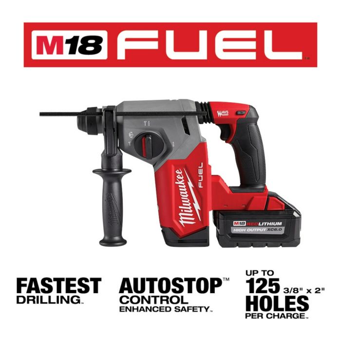 Milwaukee M18 FUE 1" SDS Plus Rotary Hammer Kit 2912-22