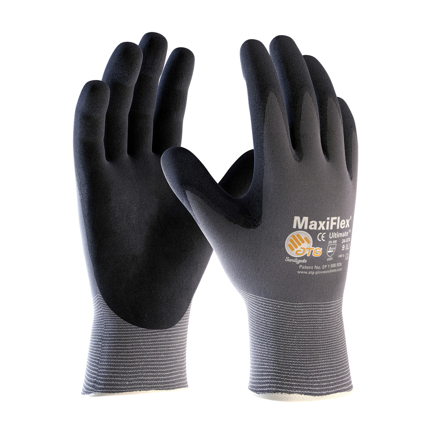 MaxiFlex PIP 34-874/L Ultimate 34874 Foam Nitrile Palm Coated Gloves